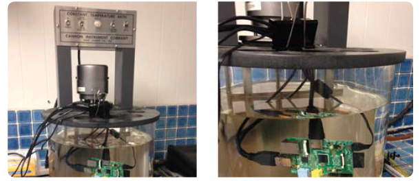 Raspberry Pi immersed in OptiCool Fluid